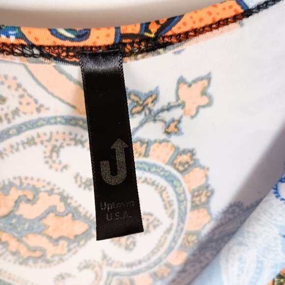 Uptown USA Boho Paisley Print Maxi Dress Women’s Size S Flowing Excellent - Picture 6 of 8